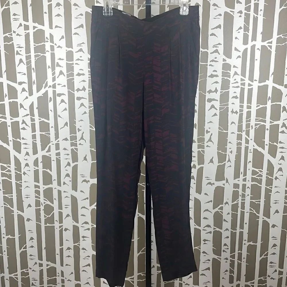 NY&C NEW $50 Printed Rayon Jogger Style Pants sz M